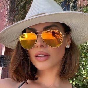 Luxe Mirrored Aviator Outdoor Sunnies Sunglasses